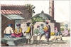 Bazar de Larisse. (Η αγορά της Λάρισας). Χαρακτικό του Gropius από το περιηγητικό  βιβλίο του Jacob Bartholdy «Voyage en Grèce fait dans les années 1803 et 1804».