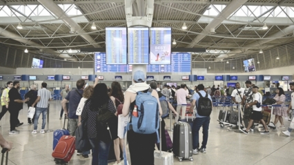 Πάνω 14,4% η επιβατική κίνηση στα αεροδρόμια