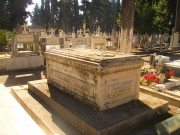 Ο τάφος του Κωνσταντίνου Δημητριάδη στο Παλαιό Νεκροταφείο της Λάρισας. © Αλέξανδρος Χ. Γρηγορίου (2012).