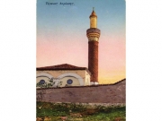 Το Μπουρμαλί τζαμί. Επιστολικό δελτάριο αρ. 24 του τυπογράφου Γεωργίου Βελώνη. Περίπου 1920.