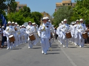 Η μπάντα του Πολεμικού Ναυτικού στη Θεσσαλία