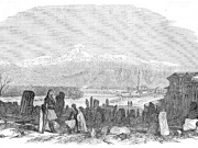 Το όρος Όσσα και ο Πηνειός.  Χαρακτικό του 1851