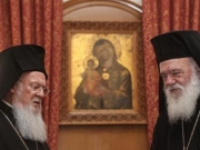 Στιγμιότυπο από παλαιότερη συνάντηση του Οικουμενικού Πατριάρχη με τον Αρχιεπίσκοπο Αθηνών και Πάσης Ελλάδος