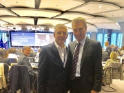 Ο περιφερειάρχης Θεσσαλίας Κώστας Αγοραστός με τον επίτροπο Προϋπολογισμού και Ανθρωπίνων Πόρων της Ε.Ε.  Gunther H. Oettinger