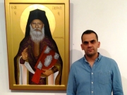 Ο Λαρισαίος αγιογράφος Βάϊος Γαλάνης παρουσίασε έργα του στην Αθήνα