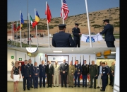 Υποστολή σημαίας για το ΝΑΤΟικό αεροπορικό υποστρατηγείο CAOC 7