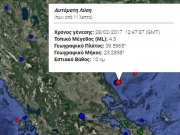 Σεισμός 4,3 ρίχτερ στον θαλάσσιο χώρο του Πηλίου