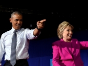 Ομπάμα και Κλίντον στην προεκλογική συγκέντρωση της Χίλαρι