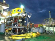 Υποβρύχιο τηλεκατευθυνόμενο  όχημα ROV του ΕΛΚΕΘΕ  που χρησιμοποιήθηκε  στις δειγματοληψίες  του ηφαιστείου «Κολούμπος»