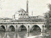 Άποψη της γέφυρας του Πηνειού το 1897. © Αρχείο Φωτοθήκης Λάρισας