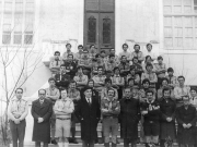 Προσκοπική εκδρομή, το 1964 στην Αβερώφειο Γεωργική Σχολή. Αίθουσα τώρα Πληροφορικής  και Βιβλιοθήκης.