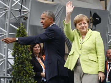 Ηγετική εμφάνιση Ομπάμα στο Βερολίνο